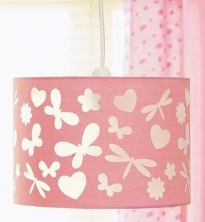 nursery lampshade pink