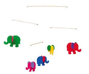 Picture of Wooden Elephant Baby Mobile